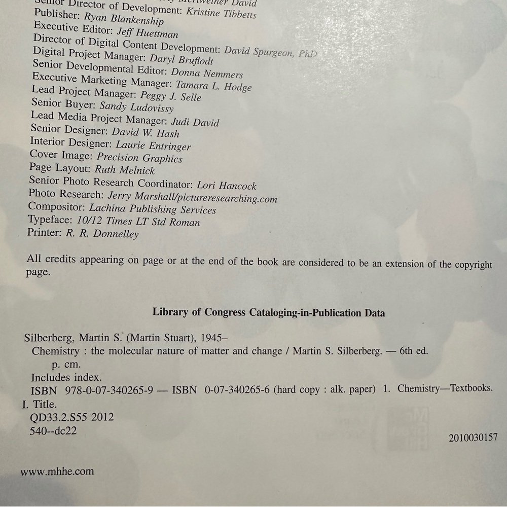 Chemistry: The Molecular Nature of Matter & Change by Silberberg 6th Ed Book ✱ - Picture 8 of 12